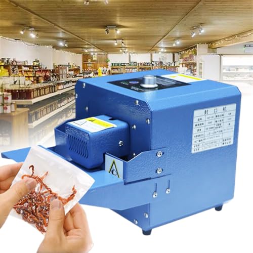 IUokLU Digital Temperature Control Roller Sealing Machine, Adjustable Speed & Height For Home, Supermarkets, Malls Packaging
