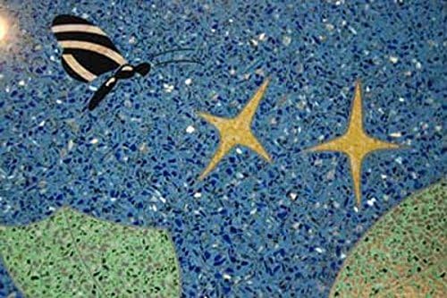 Honey Yellow Terrazzo Glass - American Specialty Glass – Flooring, Countertop, Concrete, Terrazzo Glass - 50 LB, Size 1