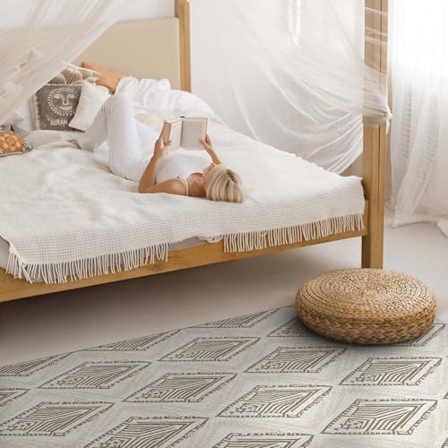 Tapis maison déco rectangulaire en vinyle facile à nettoyer - 4