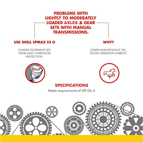 Image of Shell Spirax S2 G 90 API GL-4 Automotive Gear Oil (1 L).