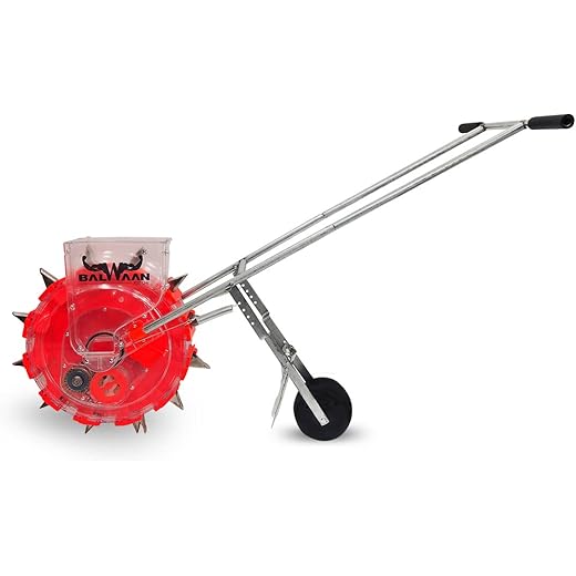 Balwaan Krishi Agricultural Manual Seeder S-12 | Long Teeth12T | Hand Operated Seeding Machine, Adjustable Manual Plant Seeder, Seed Spreader | Garden Planter for Garden Vegetable Farm