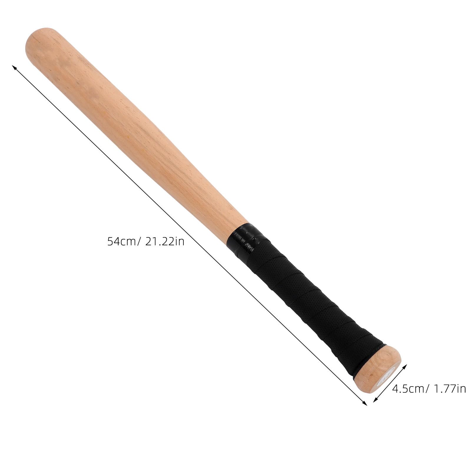 VANZACK Mazza da baseball in legno massiccio 54 cm per bambini adolescenti e adulti, ideale per allenamento e competizioni sportive