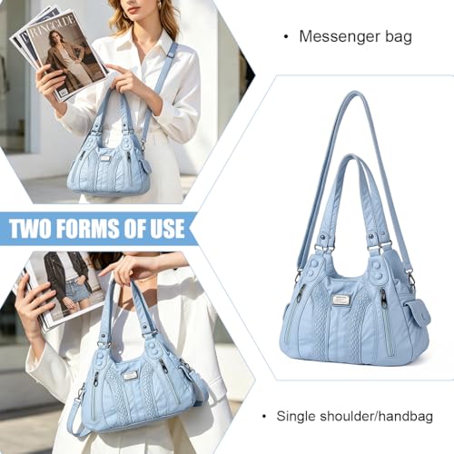 Image of PALAY Shoulder Bag for Woman Vintage PU Leather Women Handbags Punk Retro Crossbody Bags for Women