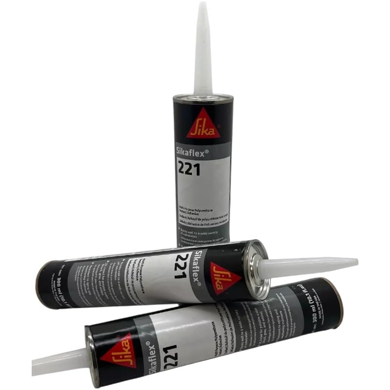Belgrade Parts & Service, Inc. Sikaflex-221 White Adhesive and Sealant 10.1 fl. oz Tubes (3pk) 017-90891