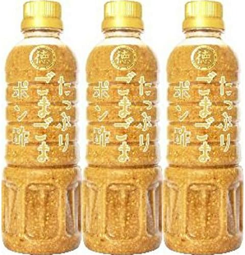 Amazon 徳島産業 たっぷりごまごまポン酢 400mlx3本 徳島産業 ポン酢 通販