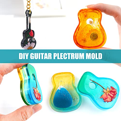 Lot de 13 moules en résine pour médiator de guitare - Les Beatles, Paul McCartney, John Lennon, RIngo Starr, George Harrison Lot de 13 moules en résine pour médiator de guitare – Image 6