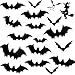 JIASHA 96 Pegatinas de murciélagos en 3D para Halloween, murciélagos, murciélagos, murciélagos, Pegatinas de murciélagos de Pared para decoración de Ventanas de Halloween
