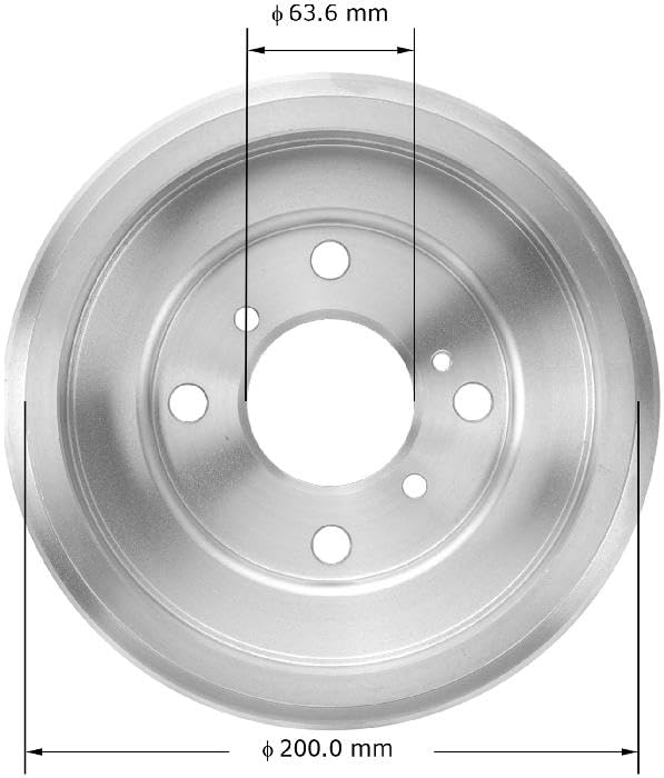 Image of Bendix Premium PDR0841 Rear Brake Drum for Ford Fiesta 2019-2011