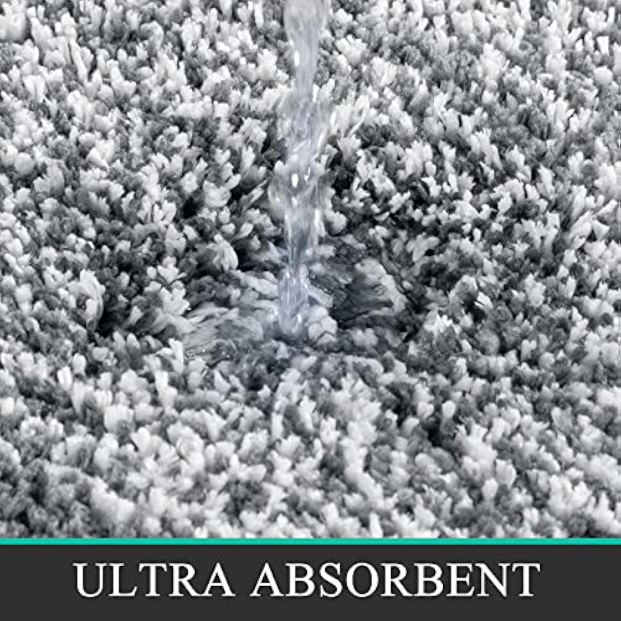 Soft 45 x 65 cm Bath Mats, Microfiber Fluffy Rug