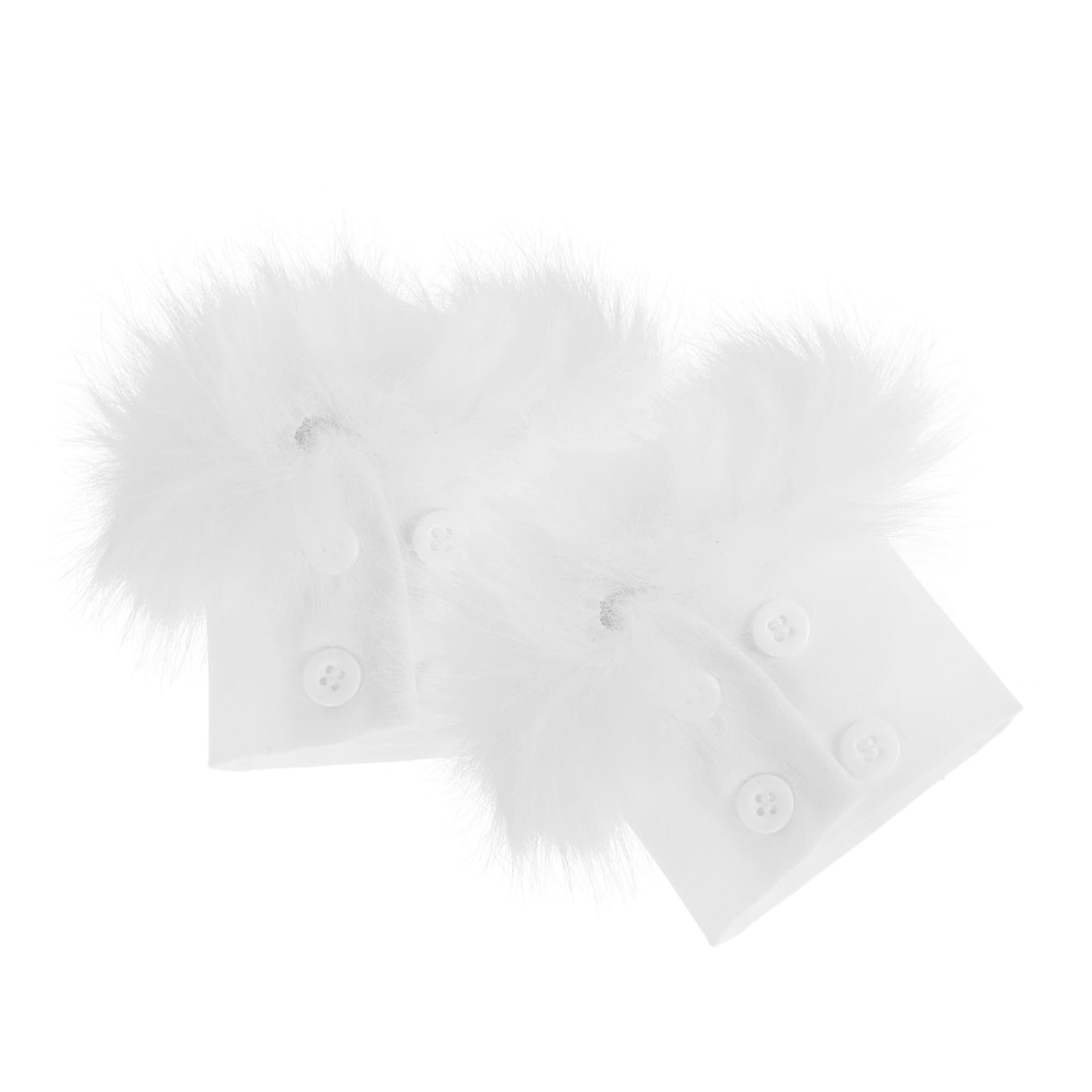 GALPADA Plush Arm Warmers Faux Fur Cuffs Winter Wrist Cuffs Decorative Arm Covers Warm Fuzzy Gloves