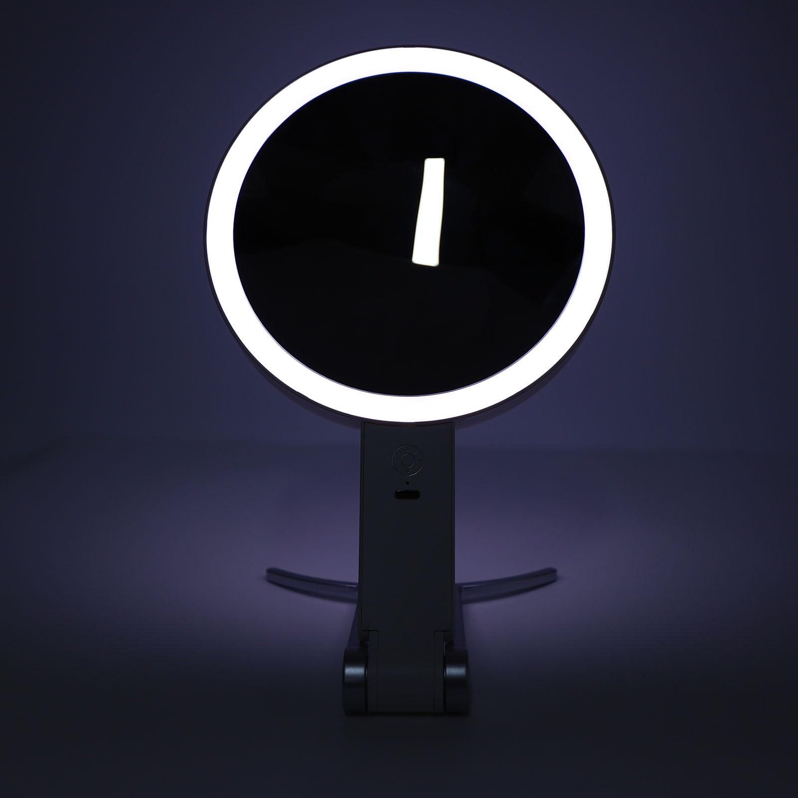 Espejo de Maquillaje de Doble Cara con Luces, Espejo de Tocador con Aumento de 30X y Luz LED, Soporte Portátil y Soporte de Pared para el Hogar los Viajes