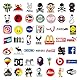 100Pcs Cool Brand Aufkleber, Wasserfeste Vinyl Stickers für DIY Dekoration, Graffiti Style Decals für Auto Motorräder Laptop Fahrrad Skateboard Snowboard Gepäck Aufkleber MacBook iPad und mehr