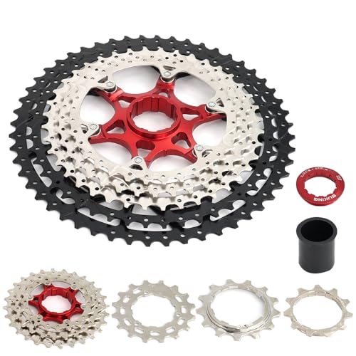 CYSKY Bike Cassette 12 Speed 11-50T, 11-52T MTB Cassette Sprocket Compatible with Shimano/Sunrace/Sram System, Fit for Mountain Bike, Road Bike, MTB (12spd 11-52t)
