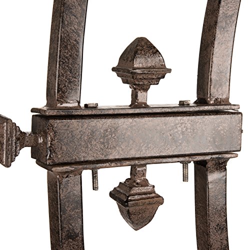 H Potter Garden Trellis Wrought Iron Round Metal Weather Resistant Yard Art