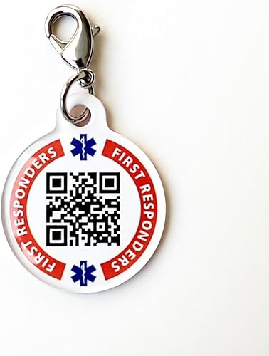 Dynotag® Etiqueta de pulsera con dije de identificación médica inteligente/información de emergencia con cierre de langosta con DynoIQ™ y servicio