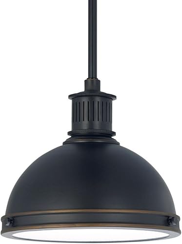 Miniatura 6 de Generation Lighting 65085-848 Pratt Street Metal One - Lámpara colgante moderna de latón satinado latón satinado,cepillado níquel,Autumn