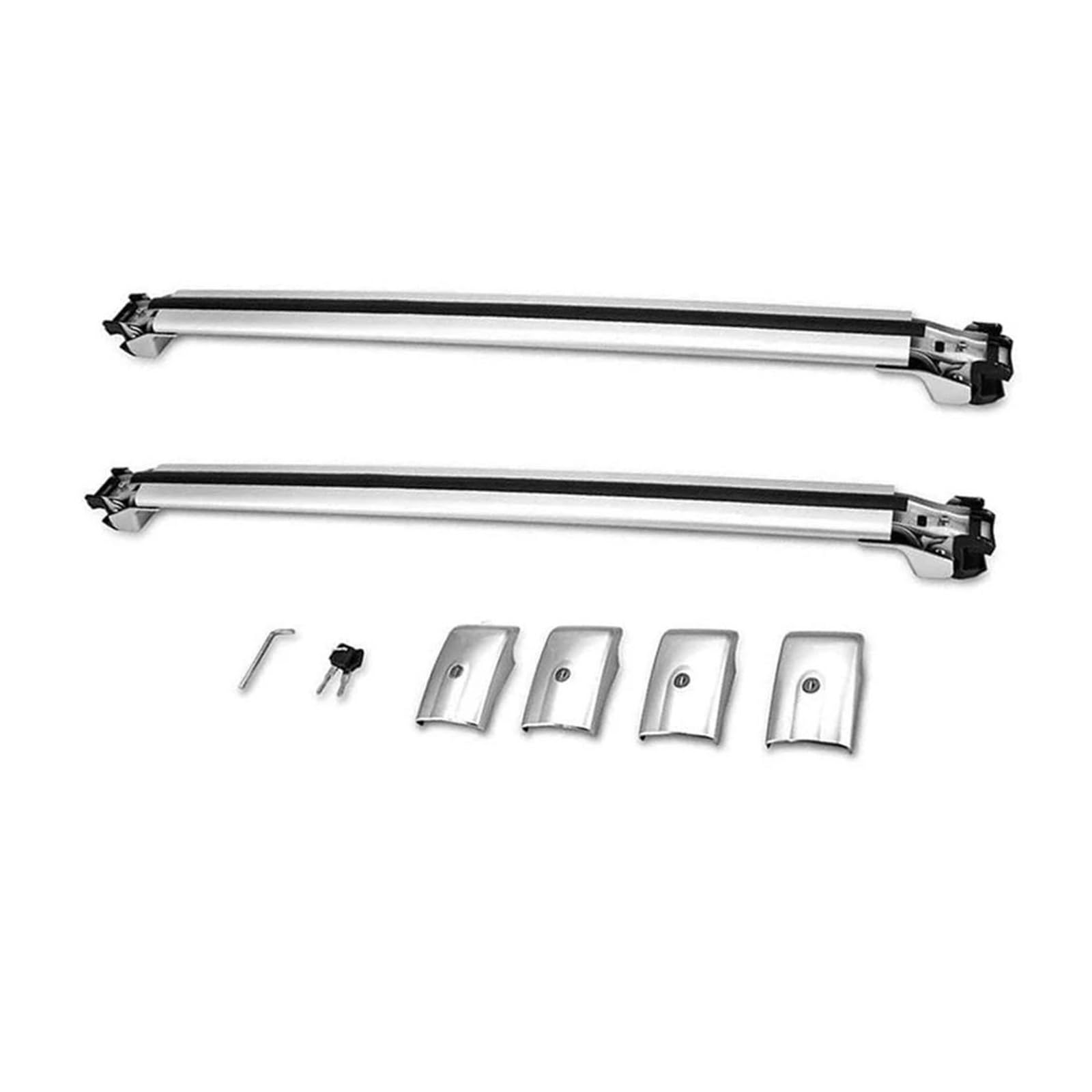 Barras transversales aluminio con ajuste universal regulable para techo de SUV 4
