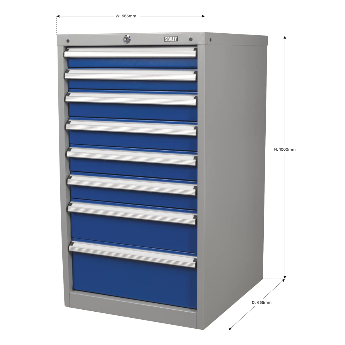 Sealey Api5658 Industrieschrank, 8 Schubladen