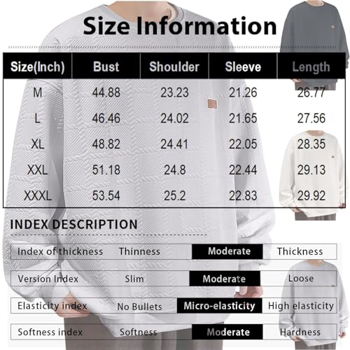 Sweatshirts for Men Long Sleeve Stand Collar Slim Fit Big and Tall Quarter Zip Pullover Casual Winter Chunky Sweater4