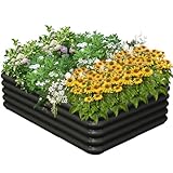 Tigerden 4.3x3.0x1.0ft Raised Garden Bed Kit for...