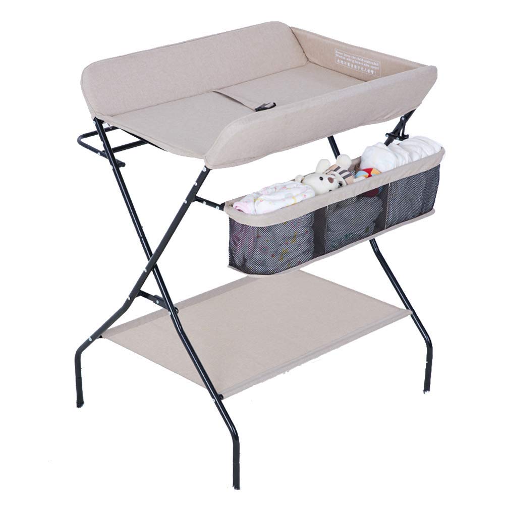 Fasciatoio, Baby Care Station Lettino da Massaggio per Neonati, Lettino Pieghevole