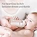 Pigeon Glass Nursing Baby Bottle Wide Neck (Pack of 2), Streamlined Body, Natural Feel, Easy to Clean, Heat-Resistant, 8.1 Oz (2)