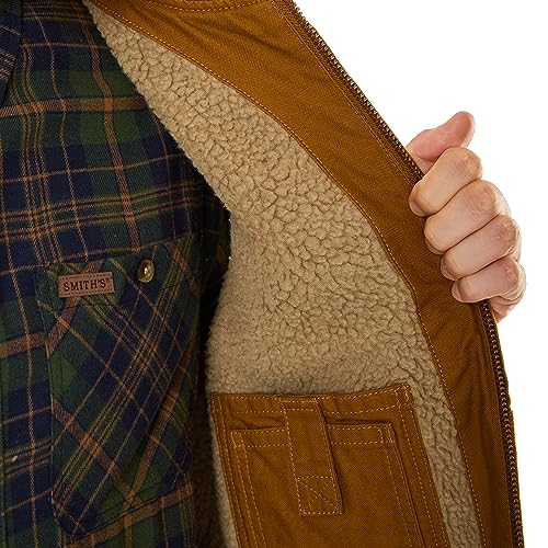 Smith's Workwear Men's Sherpa-Lined Duck Vest4