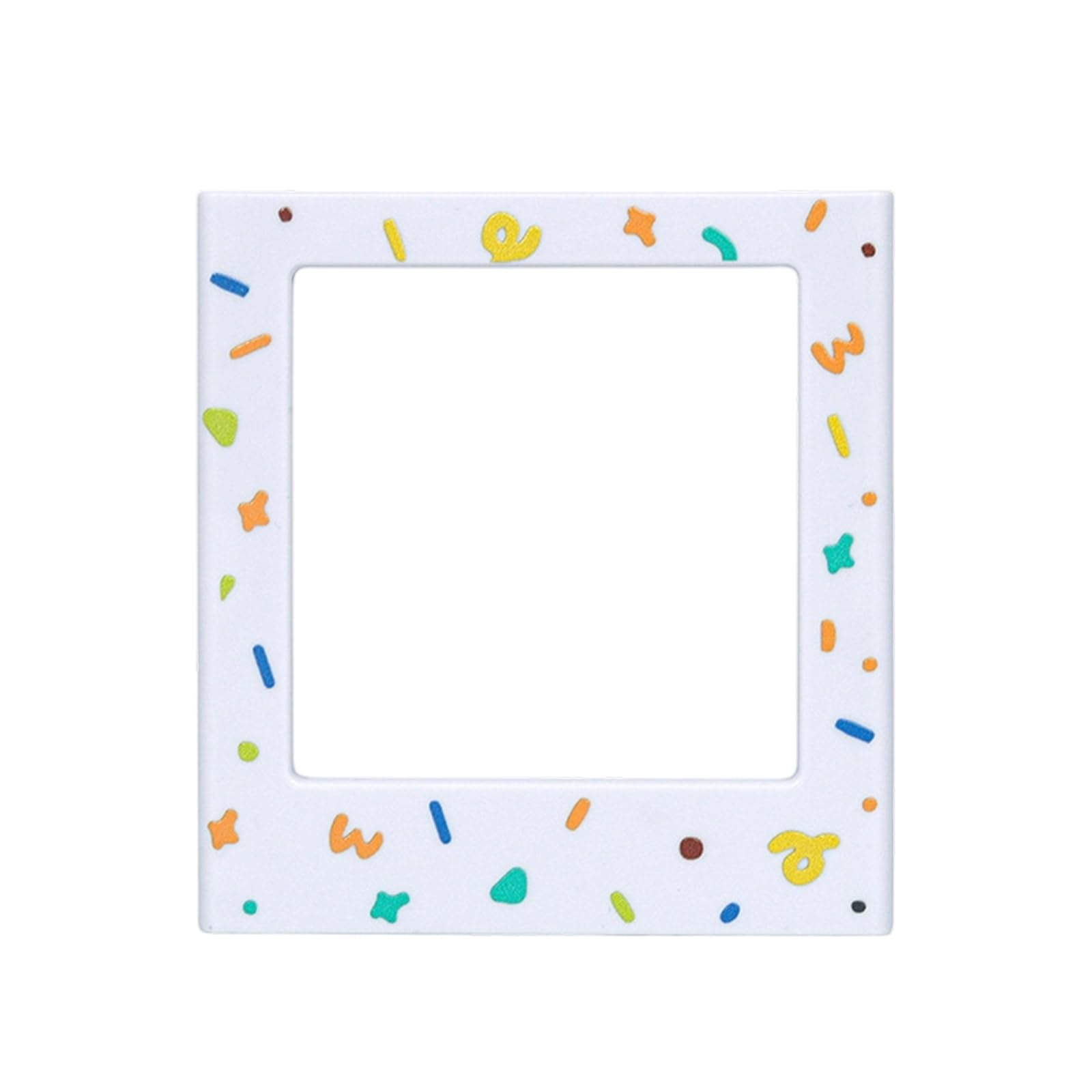 Attachment Photo Frame Square Design with Decorative Borders for Refrigerator Display HassleFree Installation Not Damage Fridge Frame
