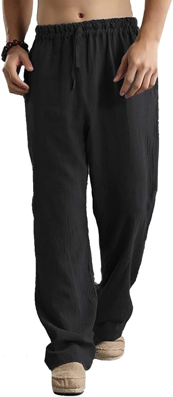 Mens lightweight elastic waist pants Clearance