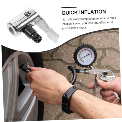 Lock Air Pump Threaded Valve Adapters Portable Lightweight Metal Air Hose Adapters for Efficient Inflation Inflatables Durable Design Go Use2