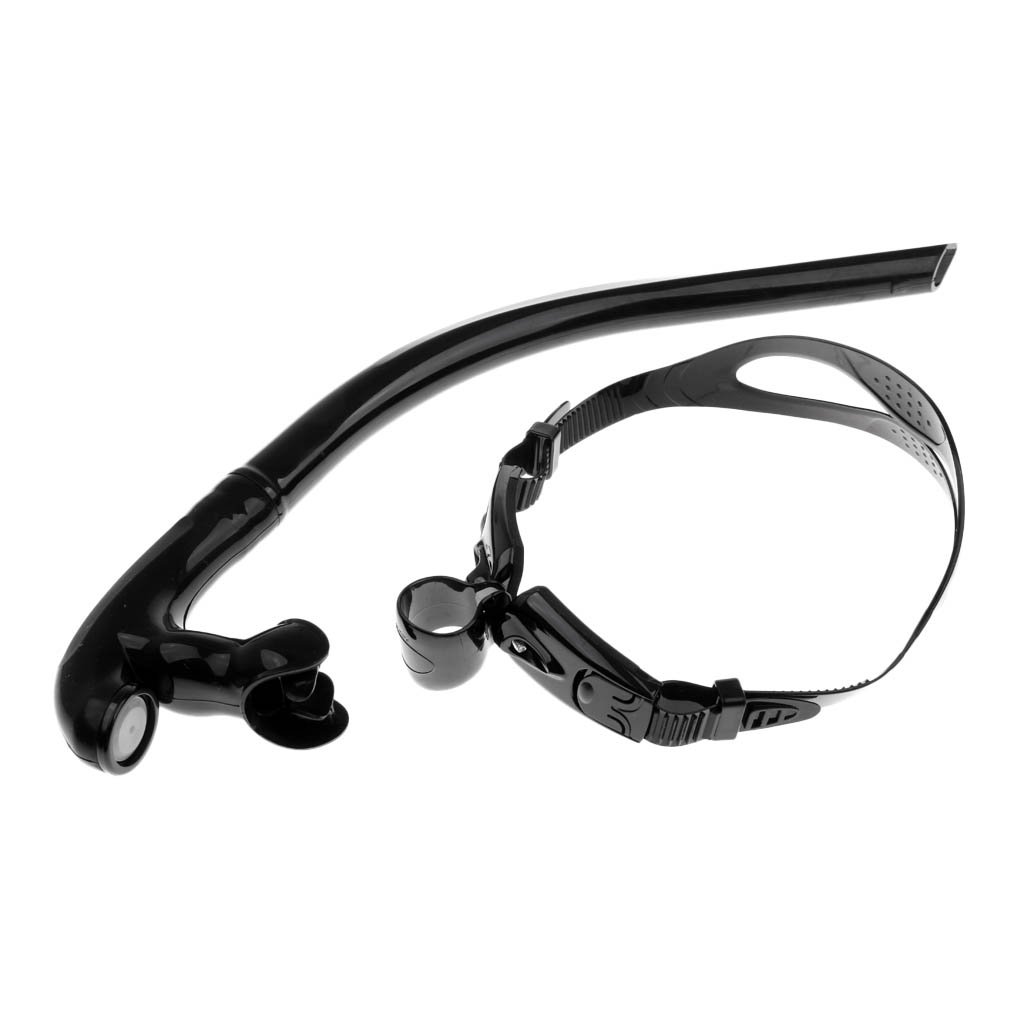 Soporte para tubo de respiración de buceo y natación, color negro