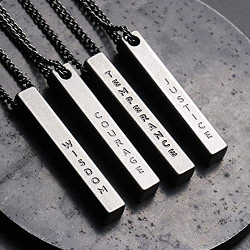 Stoic Muse Four Stoic Virtues Pendant Bar Necklace4