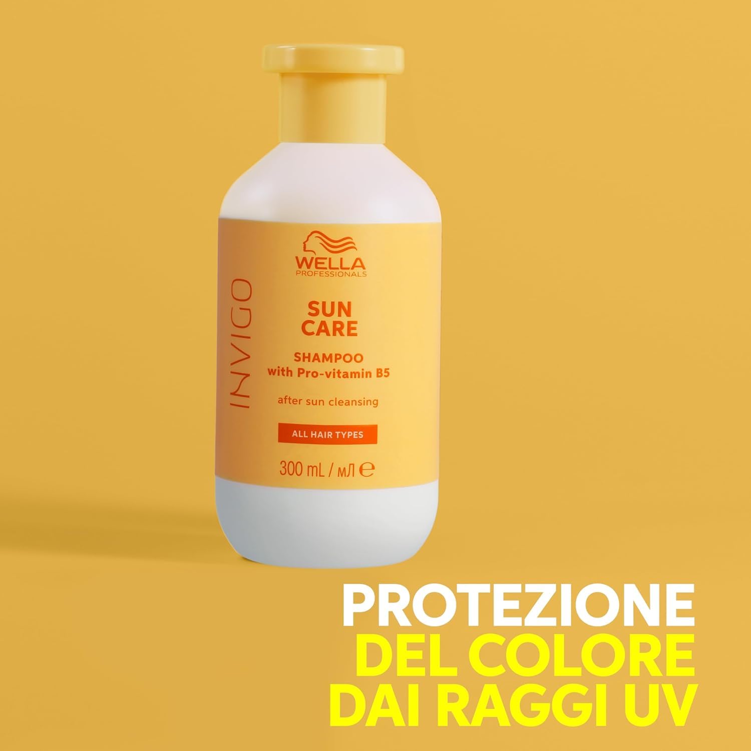 Wella Professionals INVIGO SUN CARE Balsamo Riparatore 200 ml & After Sun Cleansing Shampoo 300 ml & UV Hair Color Protection Spray 150 ml - Con Pro-Vitamina B5, Protezione UV, Fragranza Fruttata e Fl