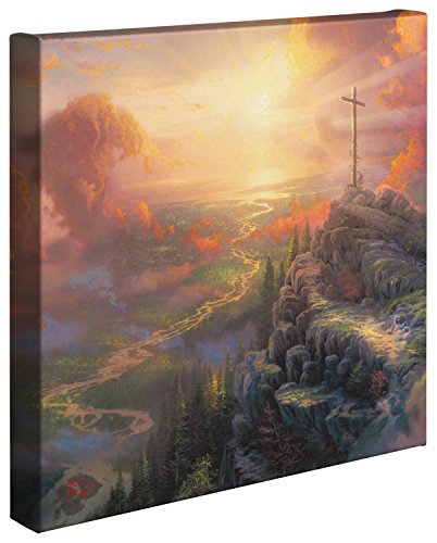 Thomas Kinkade - Gallery Wrapped Canvas , The Cross , 14" x 14" , 56430