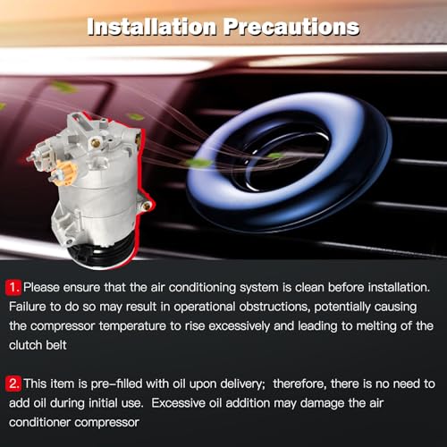 Image of CCIYU AC Compressor w /Clutch for Ford Focus 2.3L 2016-2018