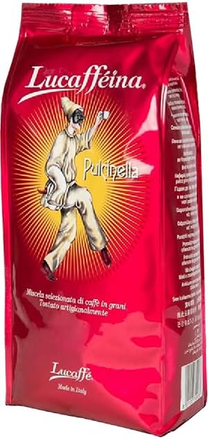Lucaffe Pulcinella Coffee Whole Beans 1Kg. Bag