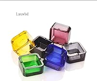 Vista 5 de Cenicero, cenicero de cristal (amarillo, pequeño)