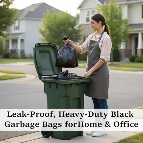 Image of Essoti Black Garbage Bags | X-Large | 30 X 37 Inches | 150 pcs | 15 pcs x Pack of 10, Black