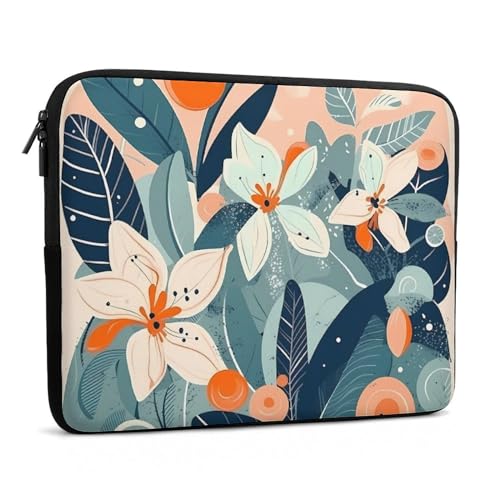 Funda para laptop 15 pulgadas flores y hojas miniatura 3