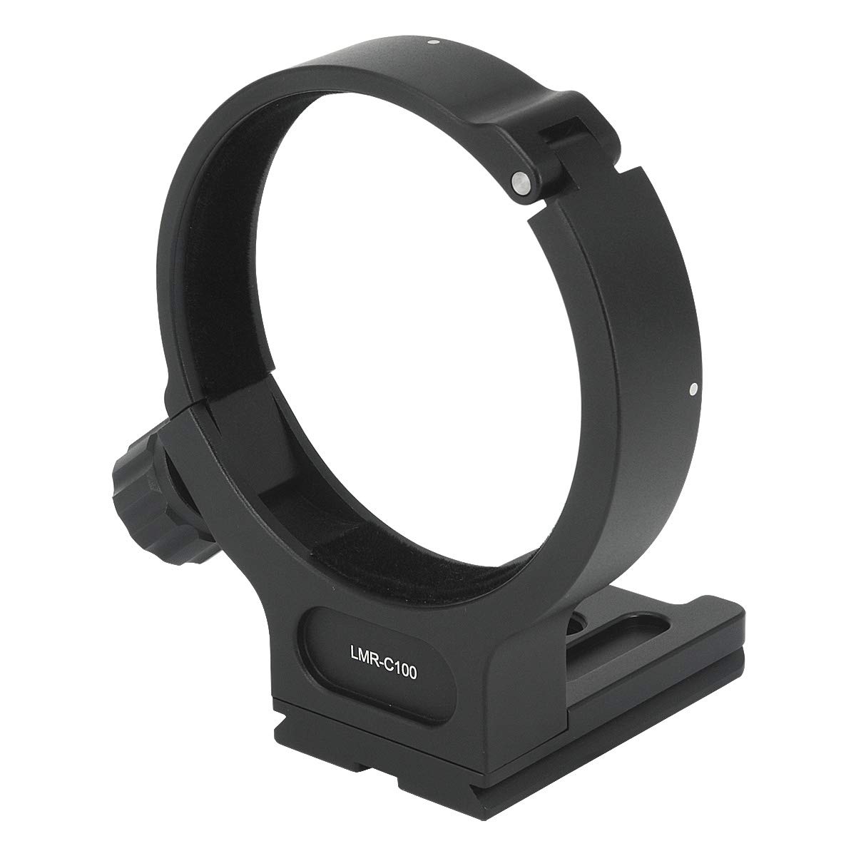 Haoge LMR-C100 Objektivmanschette Fußhalterung Stativhalterung D für Canon EF 100 mm f/2.8L Makro IS USM Objektiv eingebaute Arca Swiss Typ Schnellwechselplatte schwarz