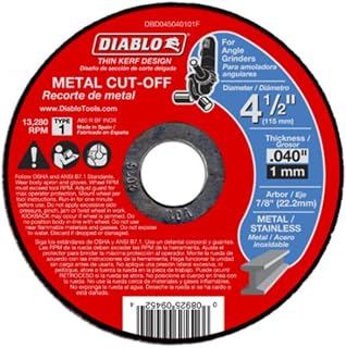 Diablo 4-1/2 Inch Metal Cut-Off Wheels 10 Pack - Premium Aluminum Oxide for Fast Cuts & Long Life on Steel, Stainless