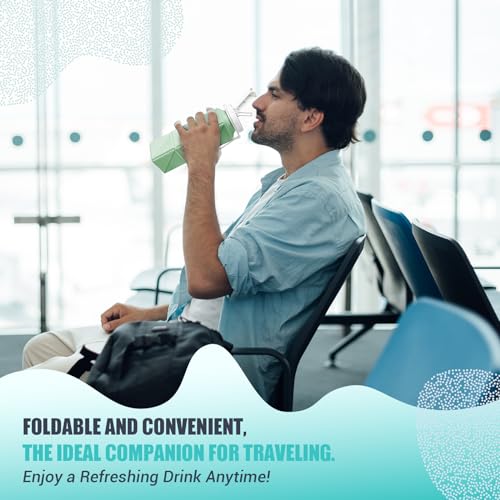 Collapsible-Travel-Water-Bottles-Food-Grade-BPA-Free-Silicone-Foldable-Water-Bottle-Leakproof-Portable-Expandable-Water-Bottles-for-Traveling-Camping-Hiking-Cycling-Sports-Outdoor-620ml2-Pack