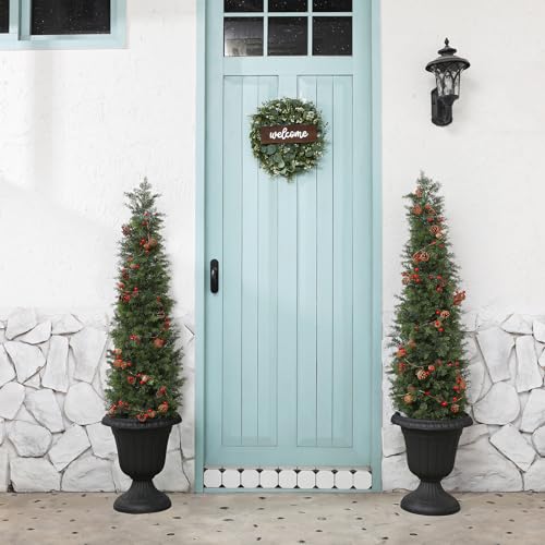 Árbol de cedro artificial 5 pies LOMANTO para decoración exterior e interior 5