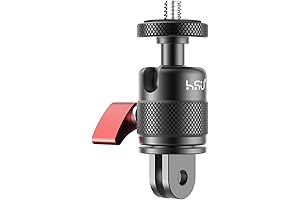 360 Degree Camera Mount Adapter for GoPro and Other Action Cameras