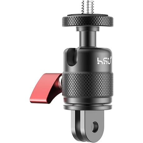 360 Degree Camera Mount Adapter for GoPro and Other Action Cameras