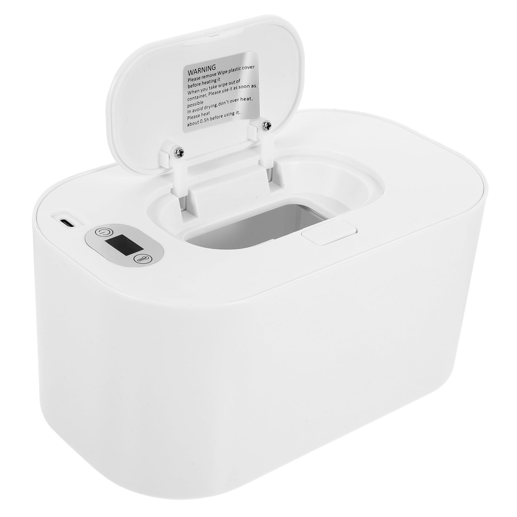 IMIKEYA 2 Pièces essuie-Tout bébés Chauffe-lingettes réchauffeurs humidité lingettes humides Voyage Chauffe lingette en Tissu Chauffe-Tissus humides Chauffe-Linge Portable Abdos Blanche