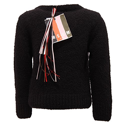 Maglione negro de lana infantil MSGM 7445T sweater wool kid 2