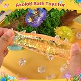 6 Packs Axolotl Squishy Toys, Slow Rising Stress Balls for Kids Adults, Sensory Squeeze Toys for Anxiety Relief Axolotl Party Favors Classroom Prizes Birthday Gifts (6 Colors)