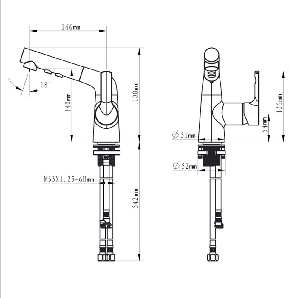 Crazy Deals LightInTheBox Pull Down Kitchen Faucet Single Handle Kitchen Sink Faucet with Pull Down Sprayer