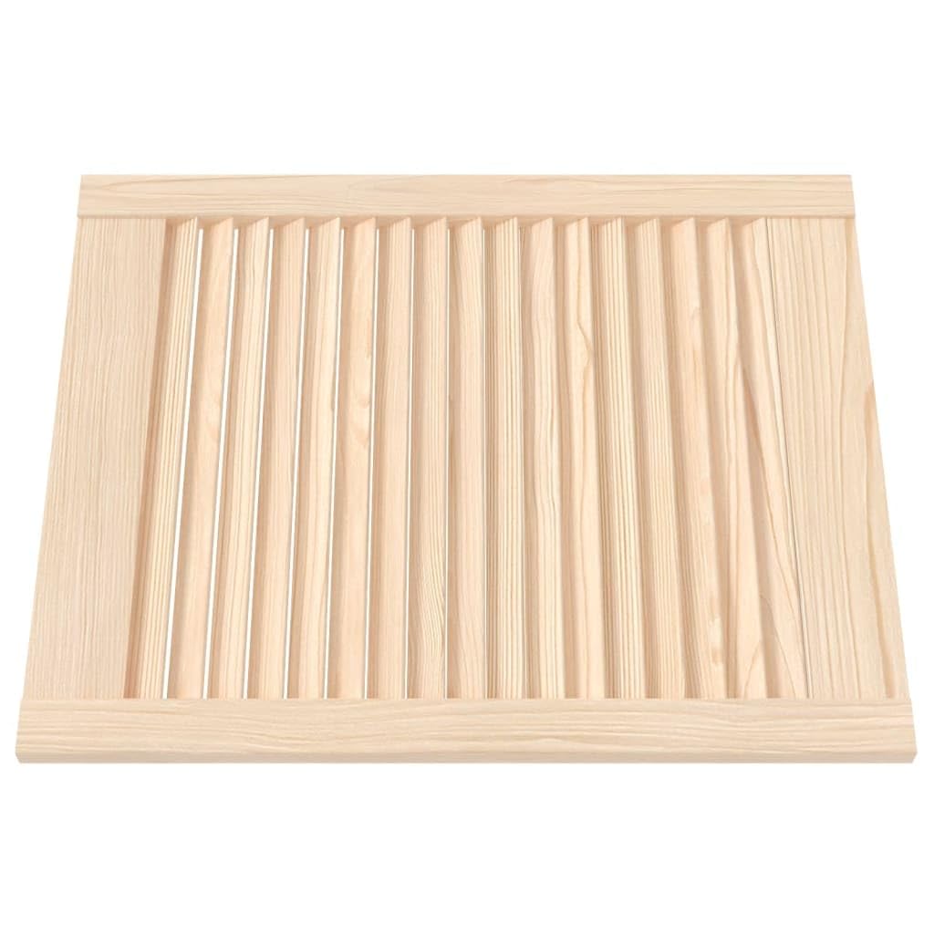 Portes d armoire à persiennes 4 pcs 61,5x49,4 cm pin massif
